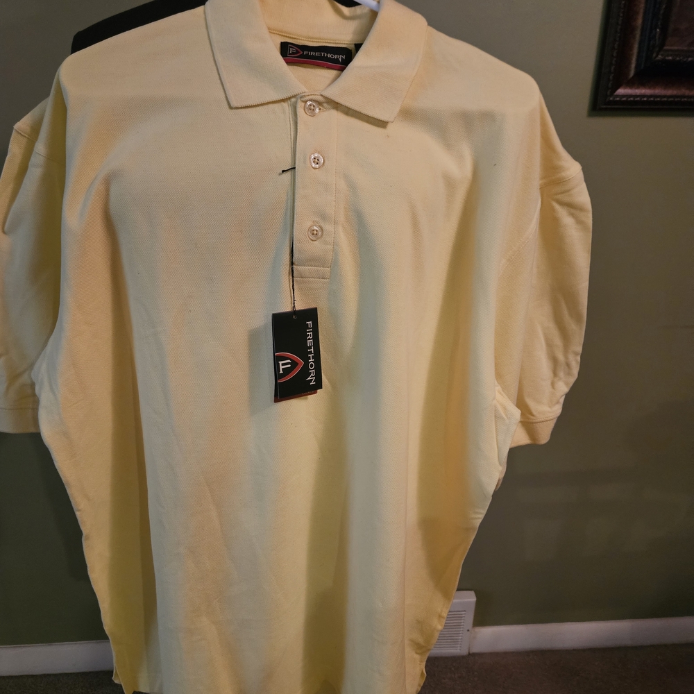 Firethorn Men’s Pale Yellow Polo Shirt